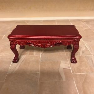 Vintage Miniature Mahogany Wooden Coffee Table